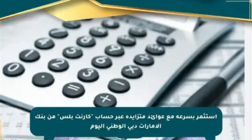 استثمر بسرعة مع عوائد متزايدة عبر حساب “كارنت بلس” من بنك الإمارات دبي الوطني اليوم